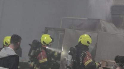 Bandırma’da işyeri yangını büyümeden söndürüldü