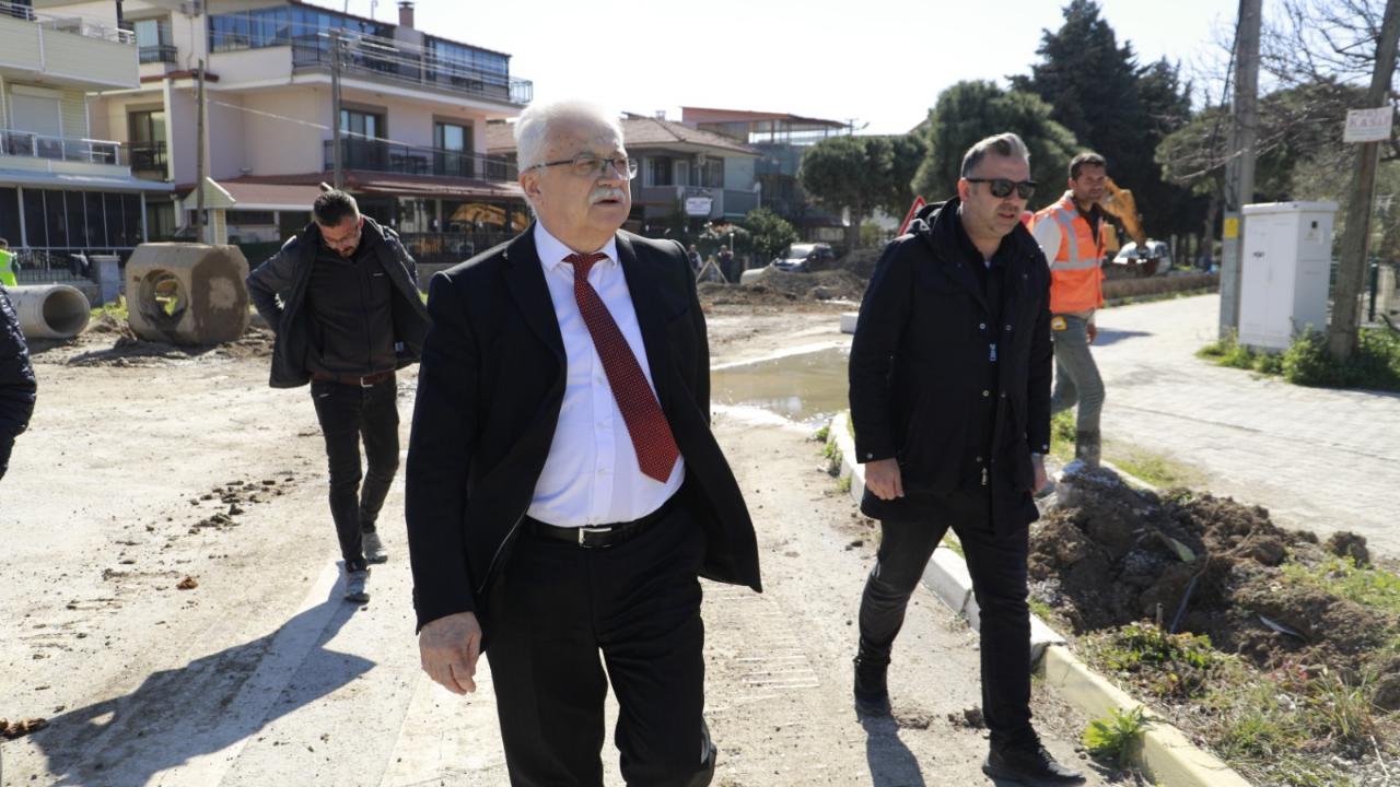 Başkan Deveciler, Ören’deki kanalizasyon çalışmalarını yerinde inceledi