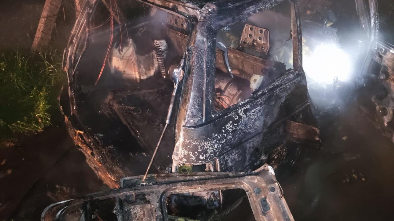 Burhaniye’de korkutan araç yangını