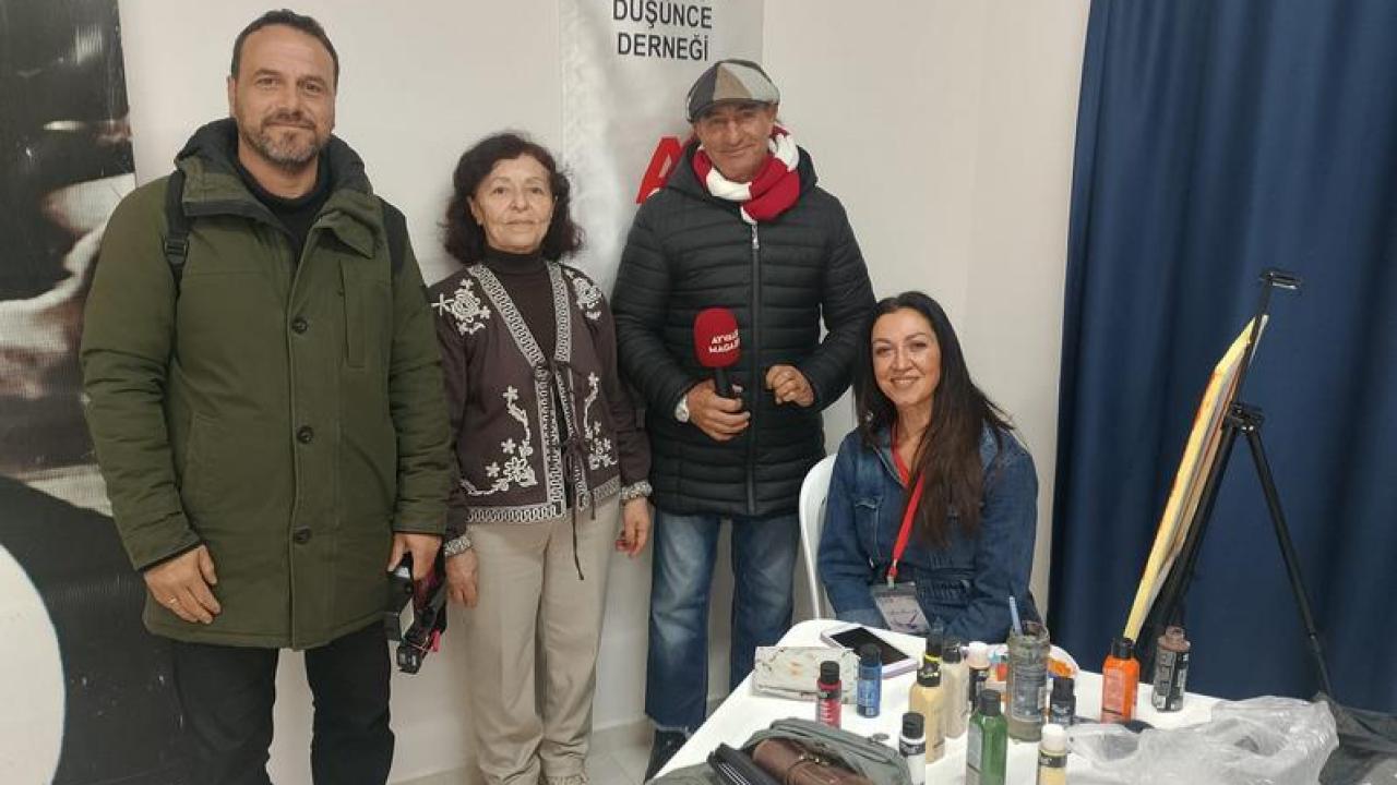 Dünya ressamlar gününde Ayvalık'ta anlamlı kutlama