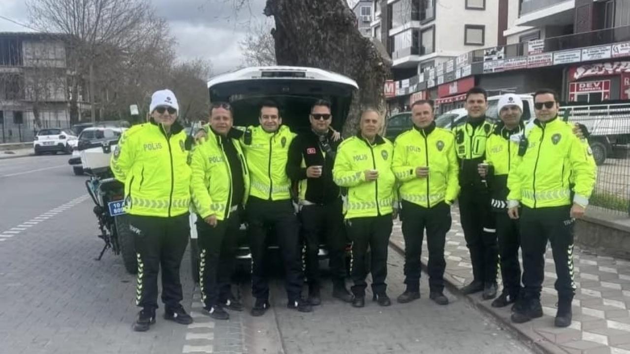 Edremit’te trafikte ekipler sahada