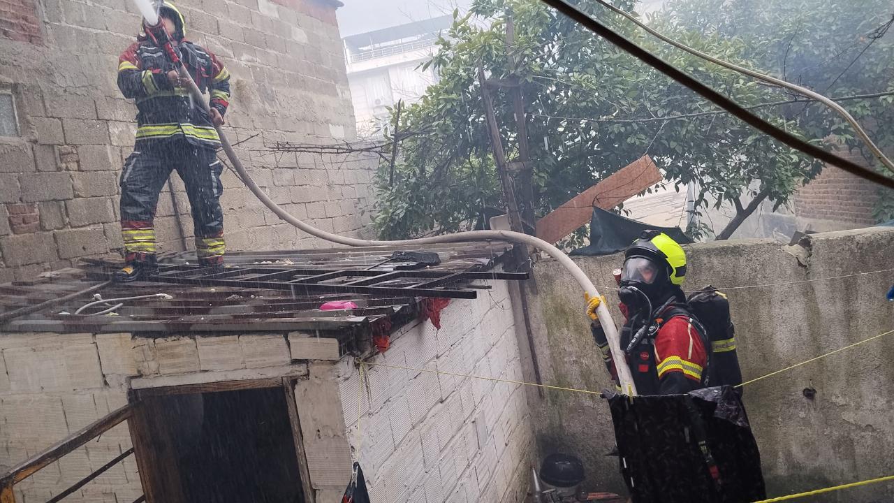 Havran’da çıkan yangın korkuttu