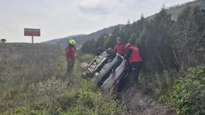 İstanbul-İzmir Otoyolu'nda kaza: 1 yaralı