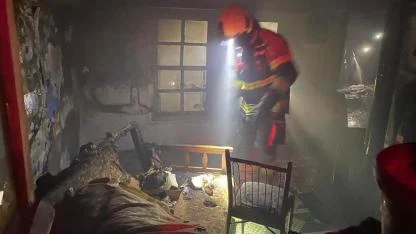 Kepsut’ta çatı yangını korkuttu