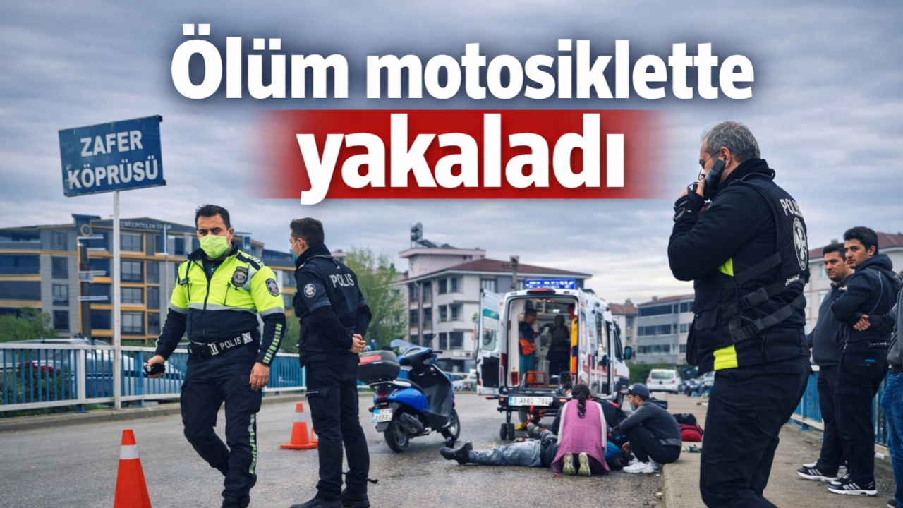 Ölüm motosiklette yakaladı