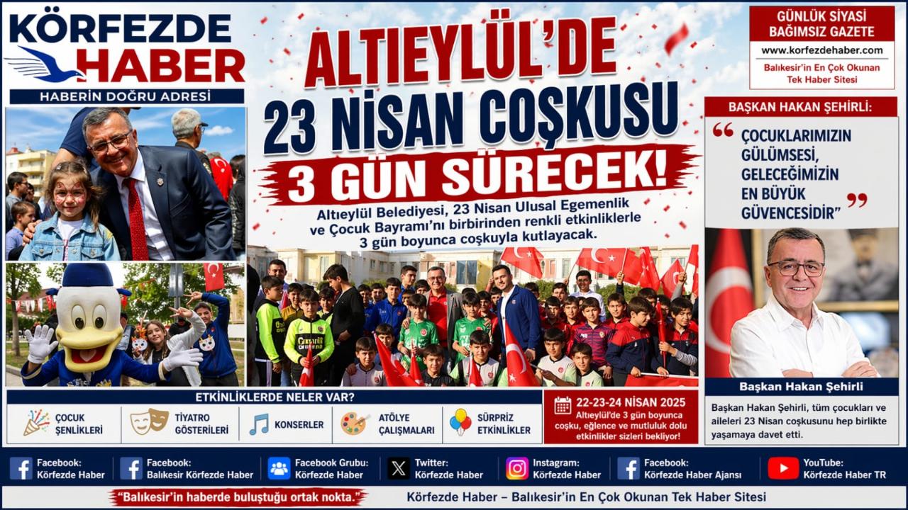 Altıeylül’de Çocuklar İçin Renkli Bayram Programı