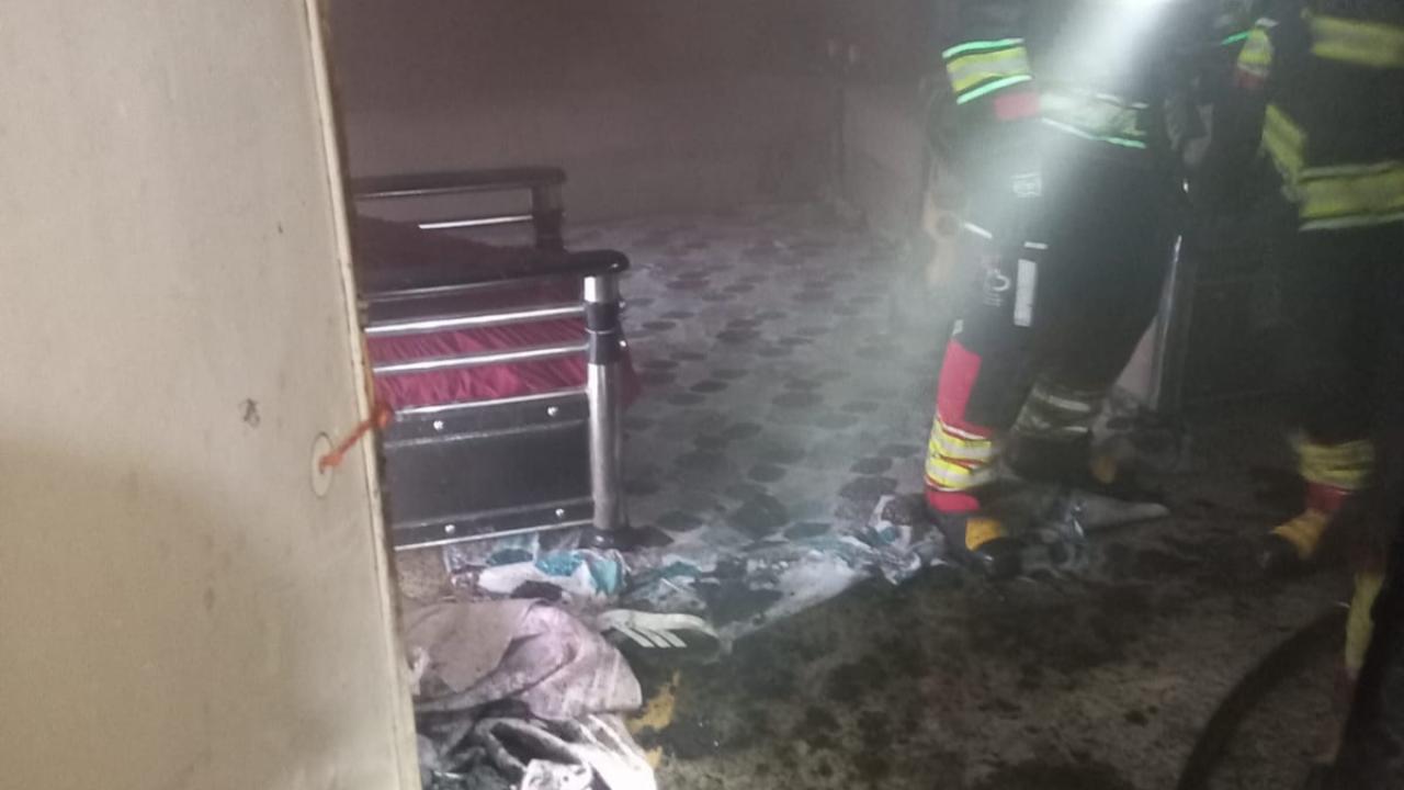 Bandırma’da apartman dairesinde yangın korkuttu.