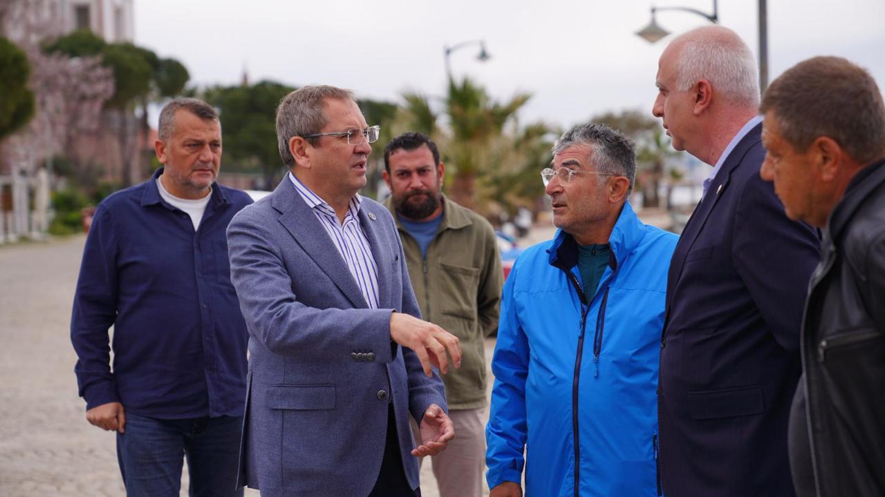 Başkan Mesut Ergin Cunda’da Çalışmaları Yerinde İnceledi