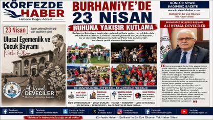 Burhaniye’de 23 Nisan Ruhuna Yakışır Kutlama