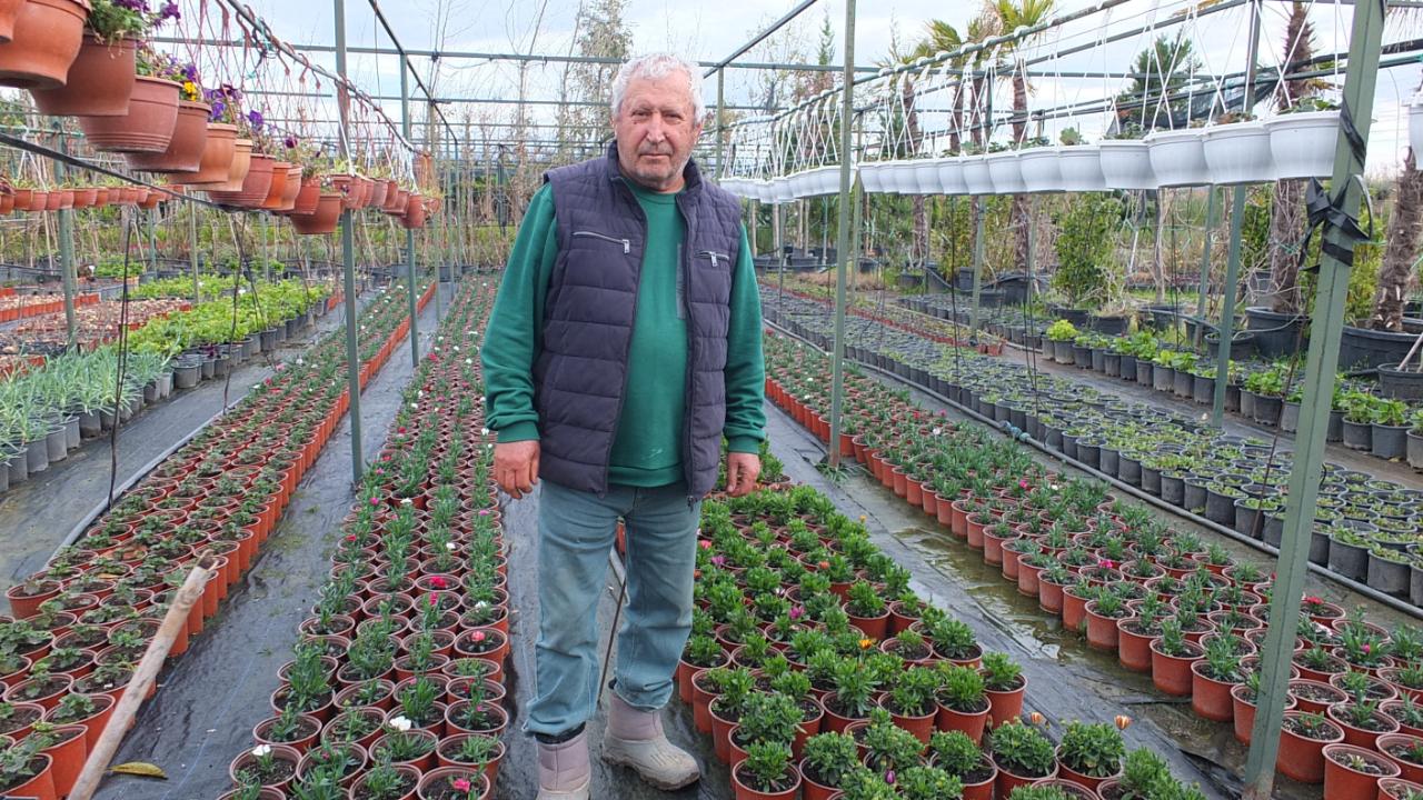 Burhaniye’de emekli bankacı 500 çeşit bitki yetiştirdi