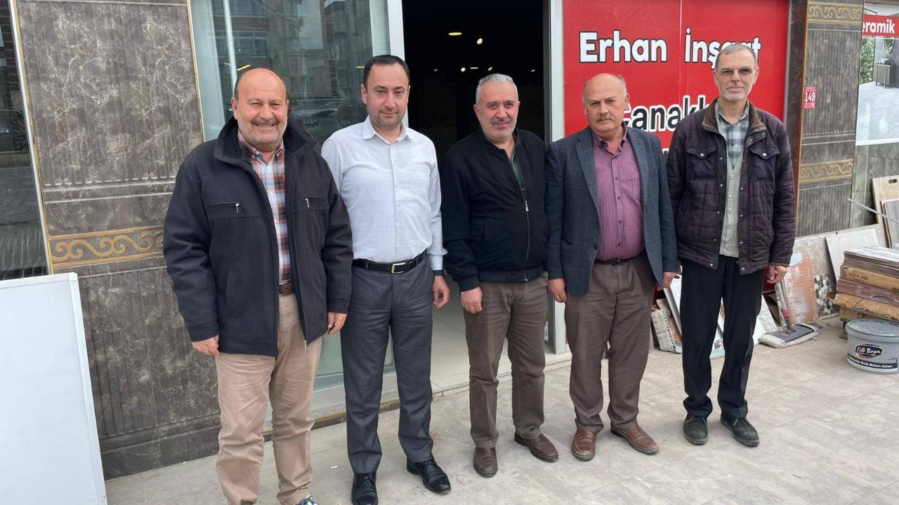 Burhaniye’de İlim Yayma Cemiyetinden iş adamı İnam’a teşekkür ziyareti