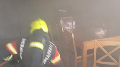 Burhaniye’de İşyeri Yangını