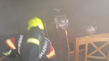 Burhaniye’de İşyeri Yangını