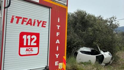 Edremit’te Tek Taraflı Trafik Kazası: 2 Yaralı