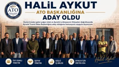 Halil Aykut, Ayvalık Ticaret Odası Başkanlığı’na adaylığını açıkladı