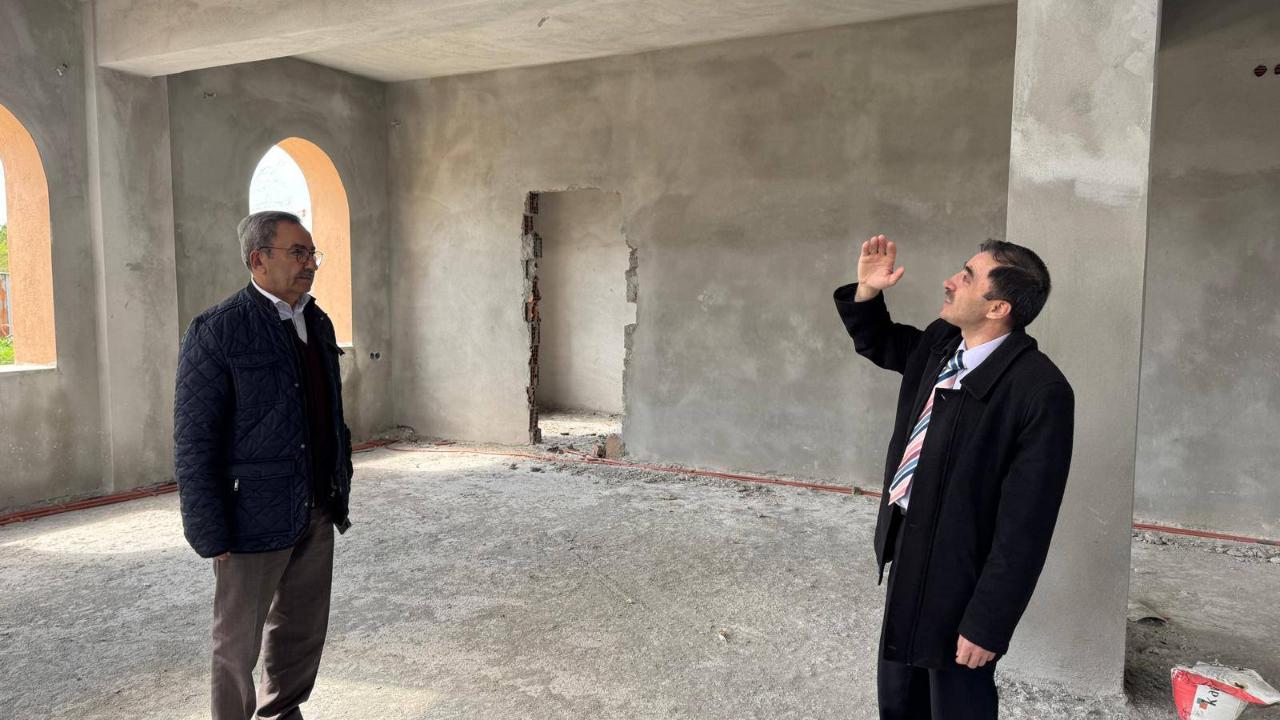 İvrindi’de Cami İnşaatına Yakın Takip