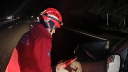 Otoyolda zincirleme kaza: 2 yaralı