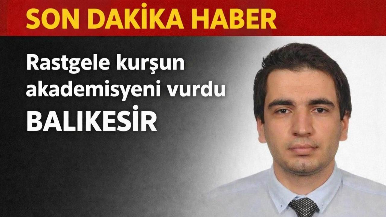 Rastgele kurşun akademisyeni vurdu