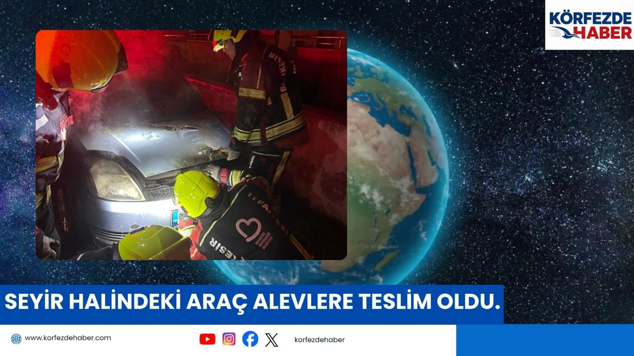 Seyir Halindeki Araç Alevlere Teslim Oldu.