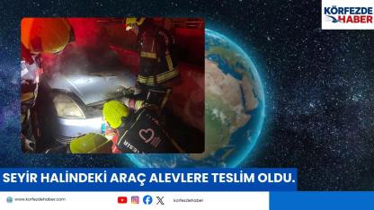 Seyir Halindeki Araç Alevlere Teslim Oldu.