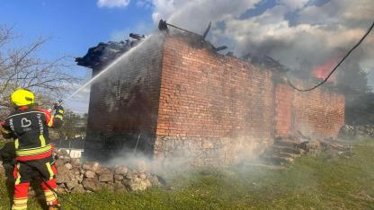 Sındırgı’da ev yangını..