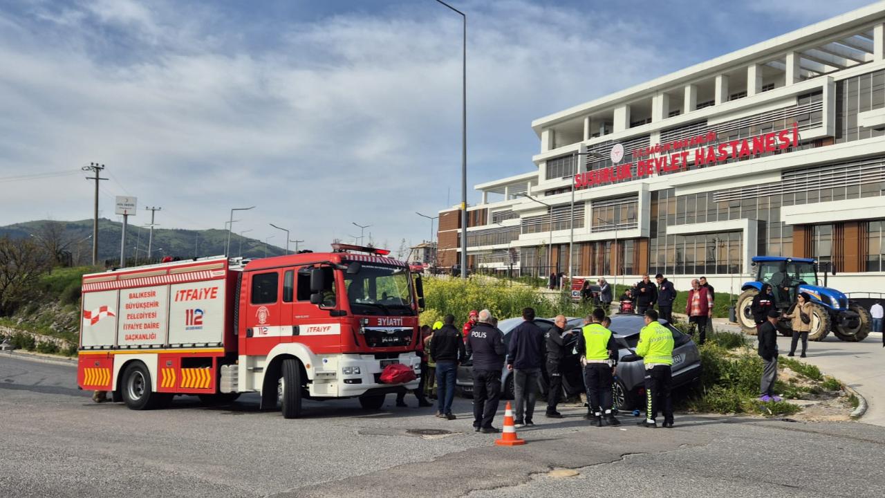 Susurluk’ta kaza: 2 yaralı