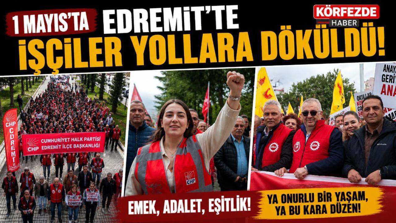 Edremit'te 1 Mayıs coşkusu