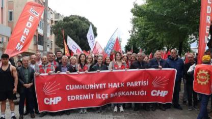 Edremit'te 1 Mayıs coşkusu