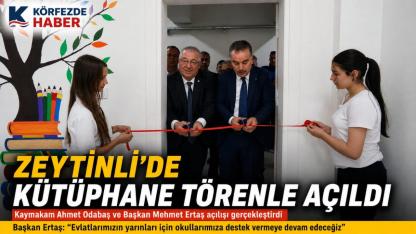 Edremit'te Okul Kütüphanesi Hizmete Açıldı