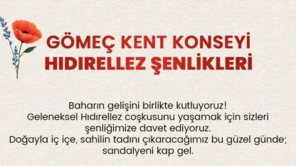Gömeç’te Hıdırellez Coşkusu Yaşanacak