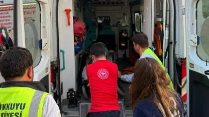 Şarampole yuvarlanan araçta sürücü yaralandı