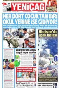 YENİÇAĞ Gazete Manşeti