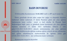 Bursa’da okullar açılmadan tatil edildi