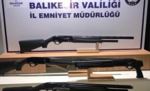 Edremit polisi aylık envanteri açıkladı:  66 tane av tüfeği ve silah ele geçirildi