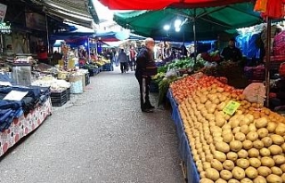 Bursa’nın tarihi pazarı boş kaldı