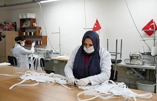 İnegöl Belediyesi maske üretimine başladı