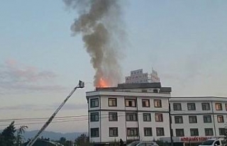 Termal otelde korkutan yangın