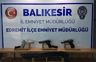 Balıkesir’de polis son 1 ayda 87 silah yakaladı