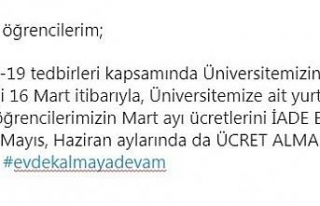 Uludağ Üniversitesi Rektörü Kılavuz’dan öğrencileri...
