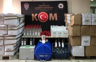 İzmir’de sahte etil alkol imalathanesine operasyon