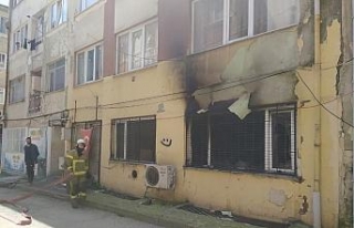 Bursa’da yangın çıktı daire küle döndü