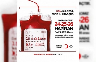 Mudanya’da kan bağışı kampanyası
