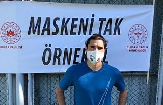 Bursaspor’dan ’Maske tak, örnek ol’ kampanyasına...