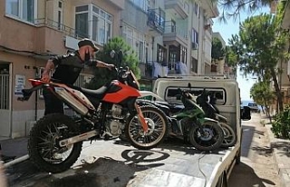 Erdek Polisinden Motosiklet Uygulaması