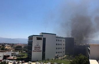 Ödemiş Devlet Hastanesinde yangın