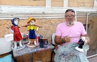 25 yıllık kaleci heykel ve boyama sanatına el attı