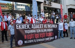 İzmir Büyükşehire grev kararını astılarf