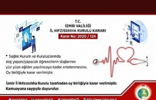 İzmir’de koronavirüs salgınına karşı yeni...
