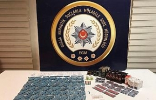 Bursa’da yapılan uyuşturucu operasyonunda 2 bin...
