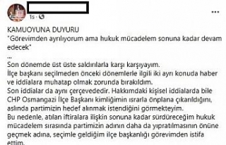 Taciz iddiaları ile gündeme gelen CHP Osmangazi...